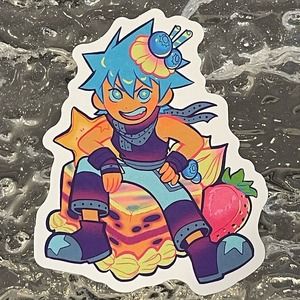 5/$10 Waterproof Vinyl Sticker: Soul Eater Black Star